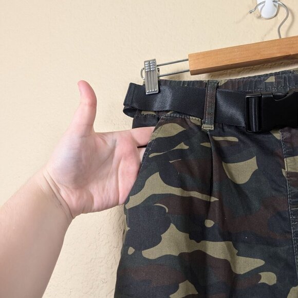 VIP Camo Jogger Pants Tactical Cargo Belted Gorpcore Womens 5/27 - Picture 5 of 10